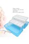 3 Layers Storage Box with Transparent Lid (Blue) - 3