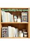 9 Pcs Plastic Stacking Storage-in-Drawer Cabinet- Desktop& Wall Mounted 9 Drawer Storage Closet with - 6