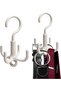 Belt Hanger, Small Space Storage and Organizer, 2 Piece Set, 360° Rotatable Portable Closet
