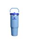 The Iceflow Flip Straw Thermos Cup with Straw 0.89 Lt (30 oz) - Blue Sky