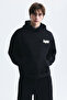 Oversize back printed sweatshirt - 5