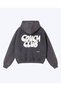 Unisex Vintage Smoked Couch Club Embossed Printed Oversize Vintage Hoodie Sweatshirt - 2