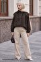 Bitter Brown Bomber Jacket with Gathered Collar