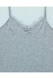 Ruffled Athlete's Undershirt with Rope Straps - Gray - 4