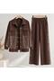 Women's Modal Mesh Sequin Detailed Tracksuit Top and Bottom Set Mta271005 - 4