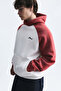Color Blocked Hooded Sweatshirt - 4