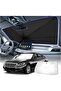 Car Windshield Sun Shade,Foldable Windshield Umbrella Sun Shade for Car for Reflecting Heat,Titanium