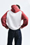 Color Blocked Hooded Sweatshirt - 6
