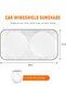 Car Windshield Sun Shade with Storage Pouch, Reflective Auto Front Window Sunshade Blocks Heat & UV - 2