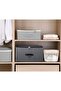 Foldable Lidded Storage Bin with Divider Board, 4 Handles, Zipper lid, Blankets Clothes Quilts Stora - 7
