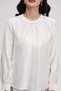 Lace Patterned Blouse with Long Sleeves - 5