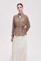 Women's Patterned Long-Sleeve Blouse