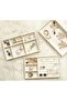 3PCS Stackable Jewelry Organizer Trays-Drawer Storage Box Velvet Display Holder for Necklace Earring - 5