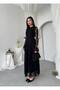 Women's Lace Detailed Spanish Sleeve Lined Midi Dress - 3
