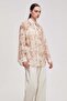 Women's Patterned Long-Sleeve Blouse - 3