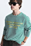 Oversize Striped Sweatshirt - 5