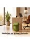 Durable Plastic 33-Liter Trash Can with Swing Lid,Versatile Waste Bin for Kitchen,Bathroom-Green - 5