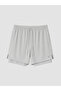 Xside Active Grey Regular Fit Men's Tights Sports Shorts - 4