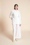 Longline Plain Shirt with Long Sleeves - 3