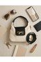 Bag with Bow Detail, Black - Cream CANEDR08