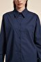 Longline Plain Shirt with Long Sleeves - 5