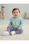 Baby Girl Butterfly and Flower Printed Seasonal 6-9-12-18-24 Months Baby Girl Tights Set - 2