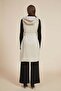 Long Plain Sleeveless Jacket - 3