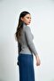 Striped Solid Sweater with Long Sleeves - 3