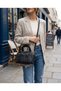 Midnight Grid Black Shoulder Bag CANEDR08