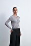 Women's Plain Long-Sleeve Button-Front Cardigan - 5
