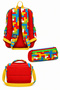 Children's Block Patterned Four-Compartment School Primary School Kindergarten Backpack / Lunch Box / Pencil Case Set - 4