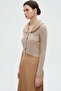 Fur Cardigan with Long Sleeves, Button Front - 4