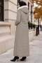 Baklava Pattern Full Length Nova Quilted Coat Mink Hm2964 - 2