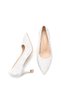 Vela Viven Women's Pointed Toe Heeled Shoes 0012227 White Velvet - 5