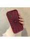 Samsung Galaxy A72 Compatible Heart Spider Web Case, Burgundy Ground Air Line Motif - 2