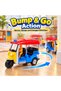 Battery Operated Auto Rickshaw Toy with Driver Figure, Flashing Top Light & IC Sound, Bump & Go Action, 3-Wheel Tuk Tuk Vehicle, Realistic Design, Pretend Play Toy for Kids Ages 3+ - 5
