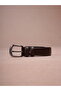 100% Genuine Leather Antique Nickel Buckle Thin Belt 3 cm