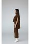 Women's High-Necked Dress with Shawl, Bat Model Long Knitwear Dress - 5
