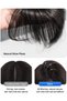 Full Lace Clip-in Topper for Women ,Hair lace size:7 X 11 cm Extension length:25 Centimeters Color:dark brown - 7