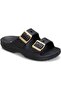 Saturday Metallic Buckle Women's Slippers 213316-001 Black - 4