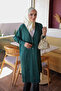 Emerald Green Stone Cold Yarn Knitwear Cardigan