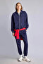 Relax Fit Thick Navy Blue Women's Jacket C1809Ax/Nv251 - 6
