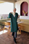 Emerald Green Stone Cold Yarn Knitwear Cardigan - 3