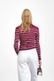 Burgundy Ribbed Polo Neck Knitwear Body Sweater - 4
