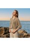 Metallic Yarn Knitted Hooded Knitwear