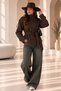 Women's Stand Collar Belted Buttoned Short Cashmere Coat - 5