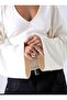 Women's Modal Fabric V-Neck Wide Sleeve Waist-Fitted Blouse - 6