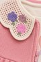 Baby Girl Set Floral Detailed Ruffled 3-Piece Jacket Bottom Top Set Children's Set 6 9 12 1 8 24 Months - 5