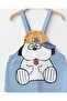 Baby Boy Hat, Bear Embroidery, Gardener Salopet Overalls, 6-9-12-18-24 Months, 2-Piece Stylish Set - 4