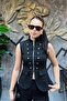 Hakim Collar Gold Button Detailed Zippered Vest Sun500 - 3